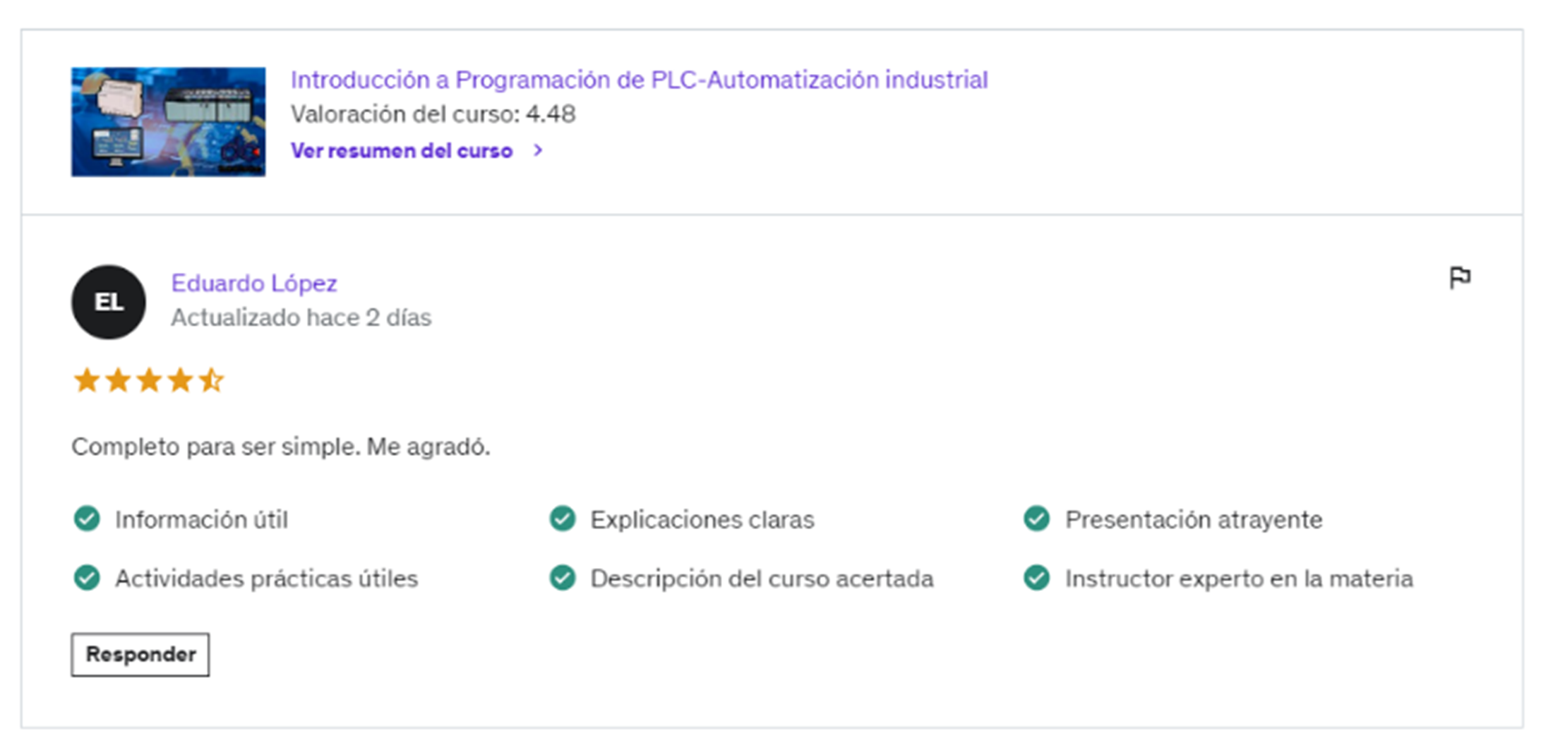 curso introduccion a la automatizacion industrial